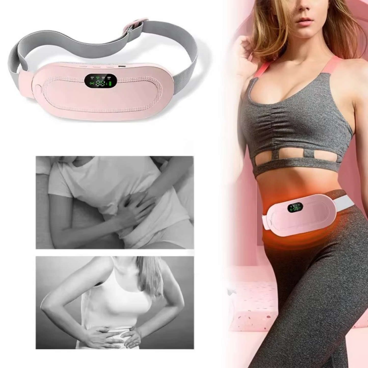 ThermiEase™ Relief Belt | On-the-Go Menstrual Comfort