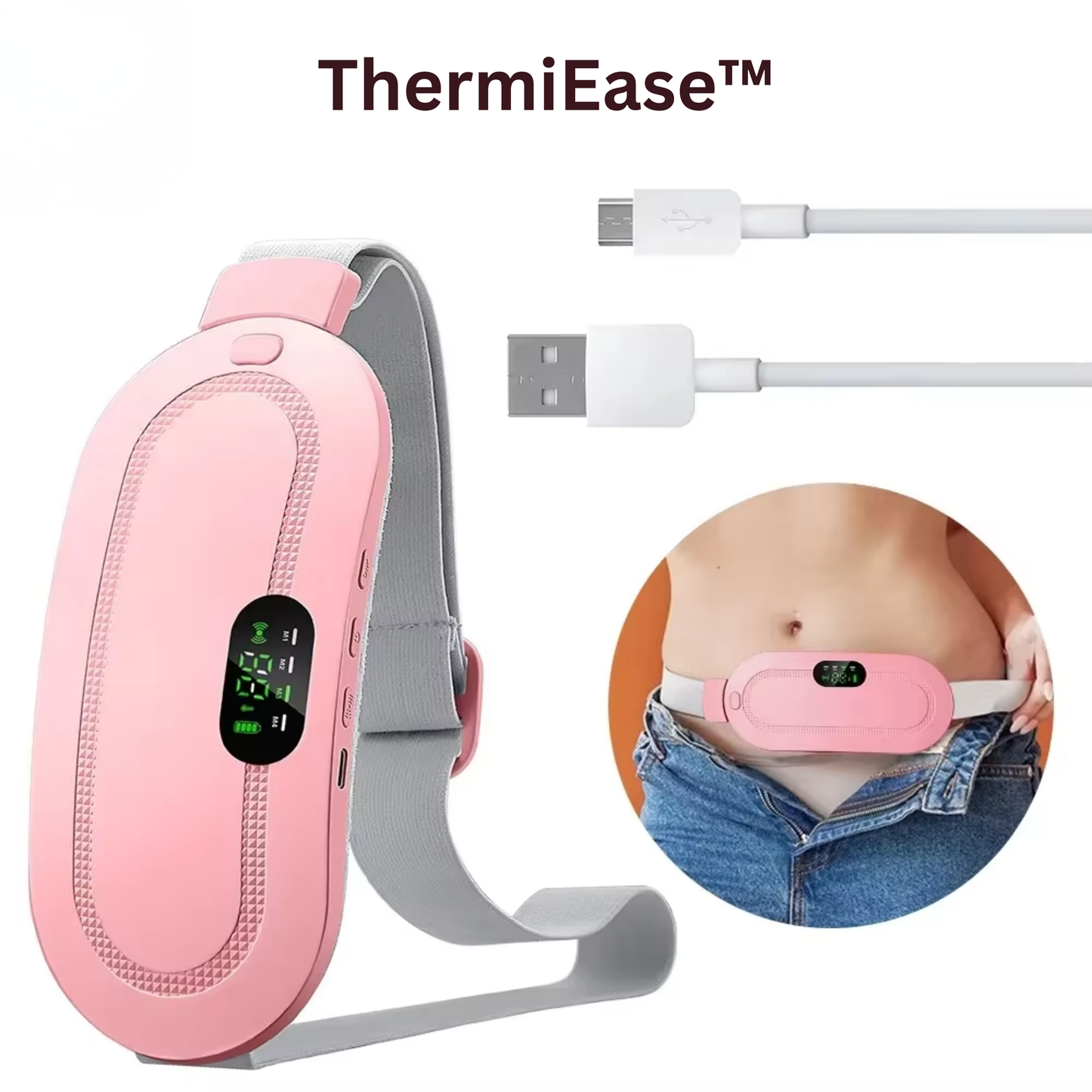 ThermiEase™ Relief Belt | On-the-Go Menstrual Comfort