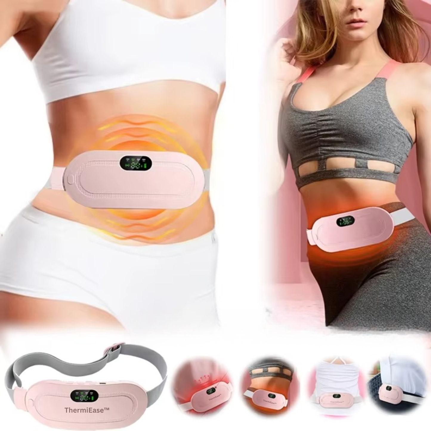 ThermiEase™ Relief Belt | On-the-Go Menstrual Comfort