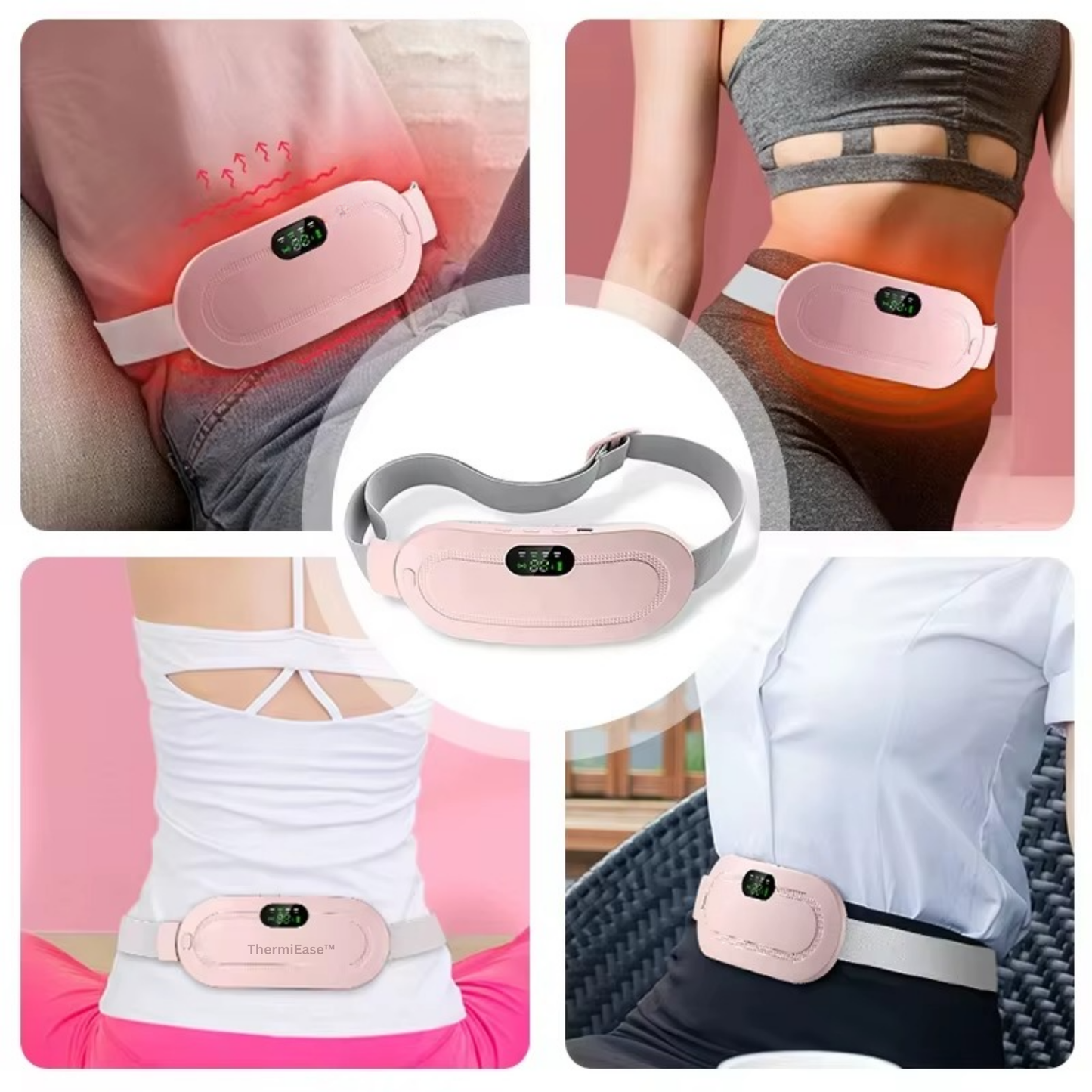 ThermiEase™ Relief Belt | On-the-Go Menstrual Comfort