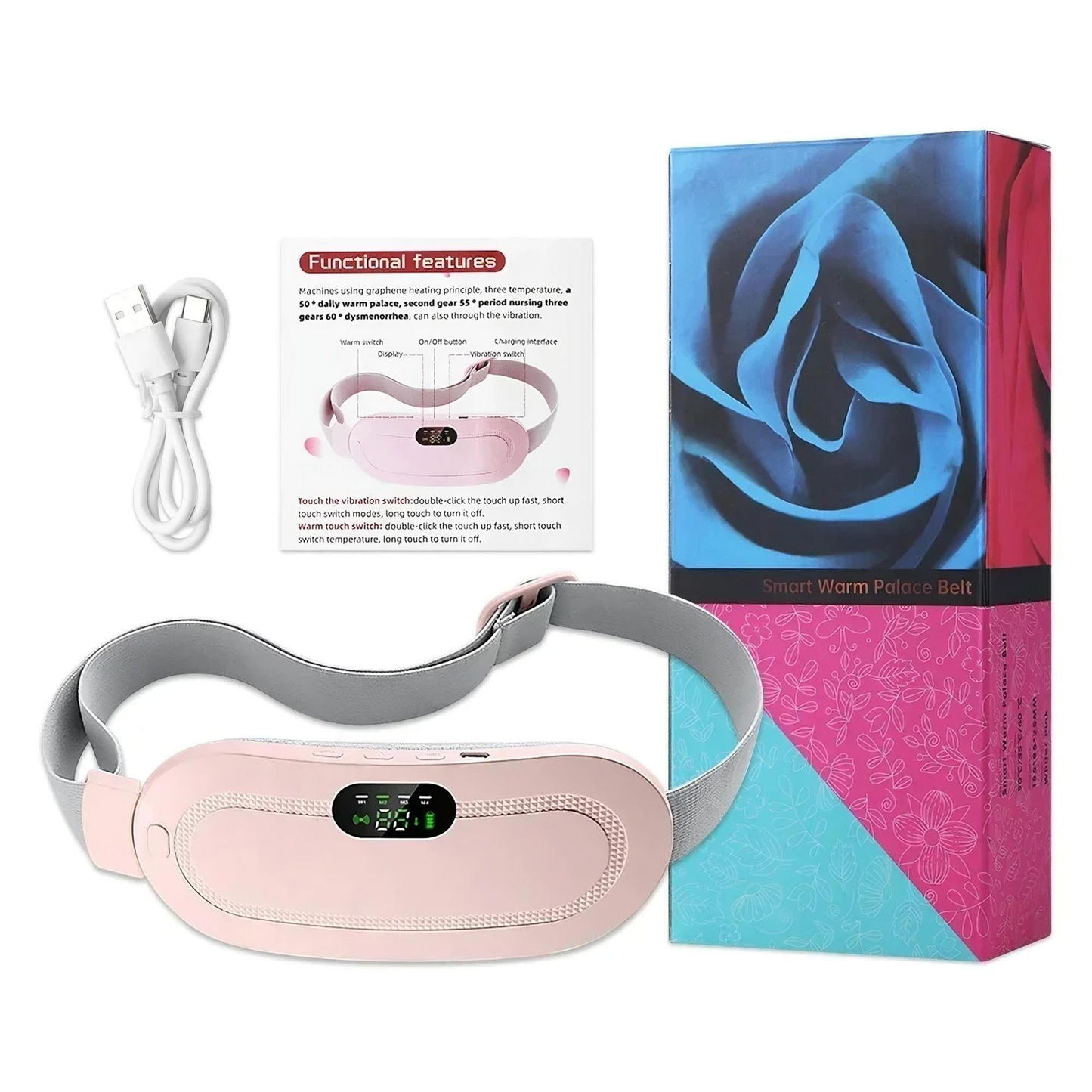 ThermiEase™ Relief Belt | On-the-Go Menstrual Comfort