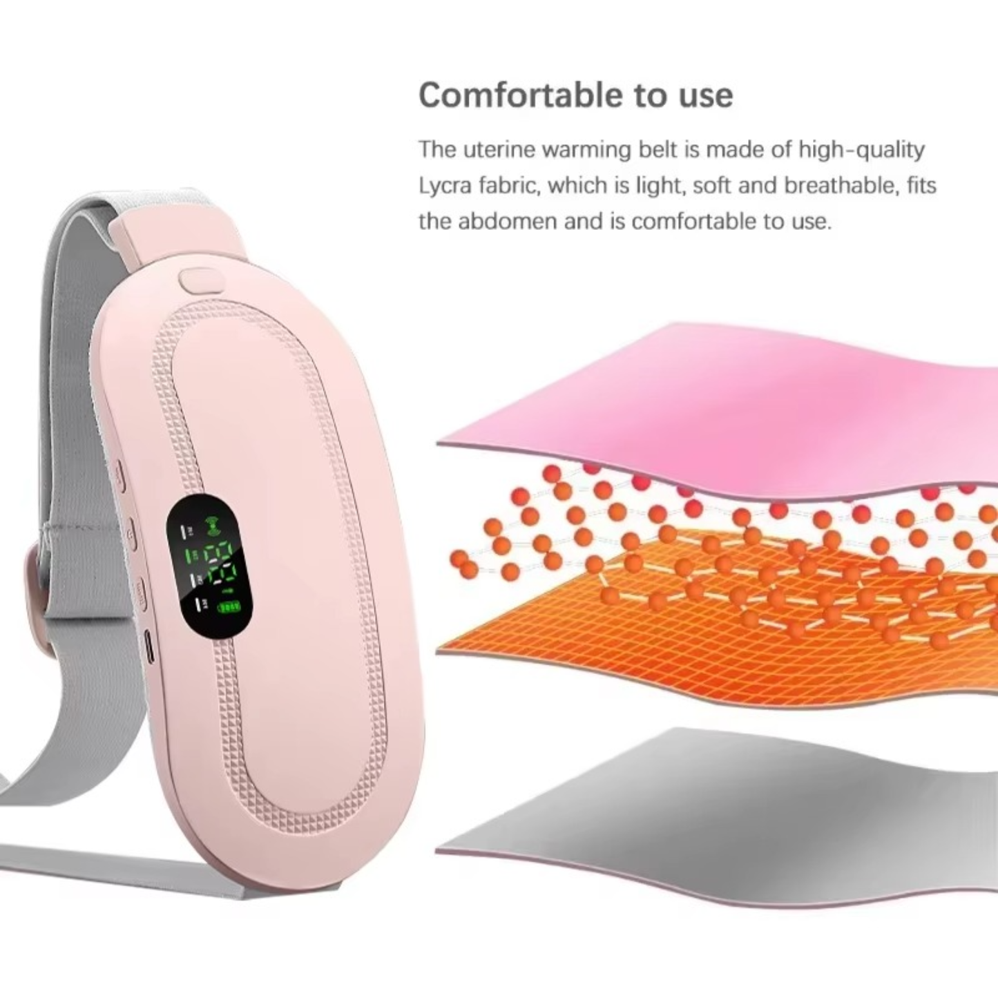 ThermiEase™ Relief Belt | On-the-Go Menstrual Comfort